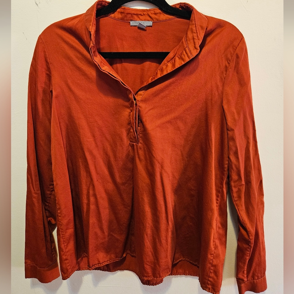 COS Deep Red Button Down Shirt